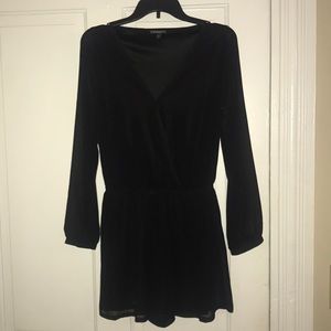 Black express long sleeve romper